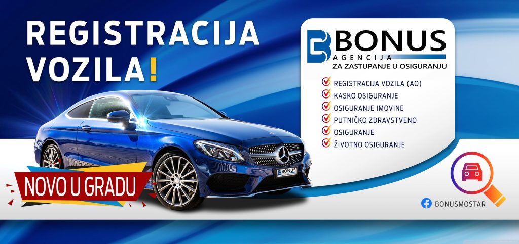 Registracija vozila BONUS Mostar